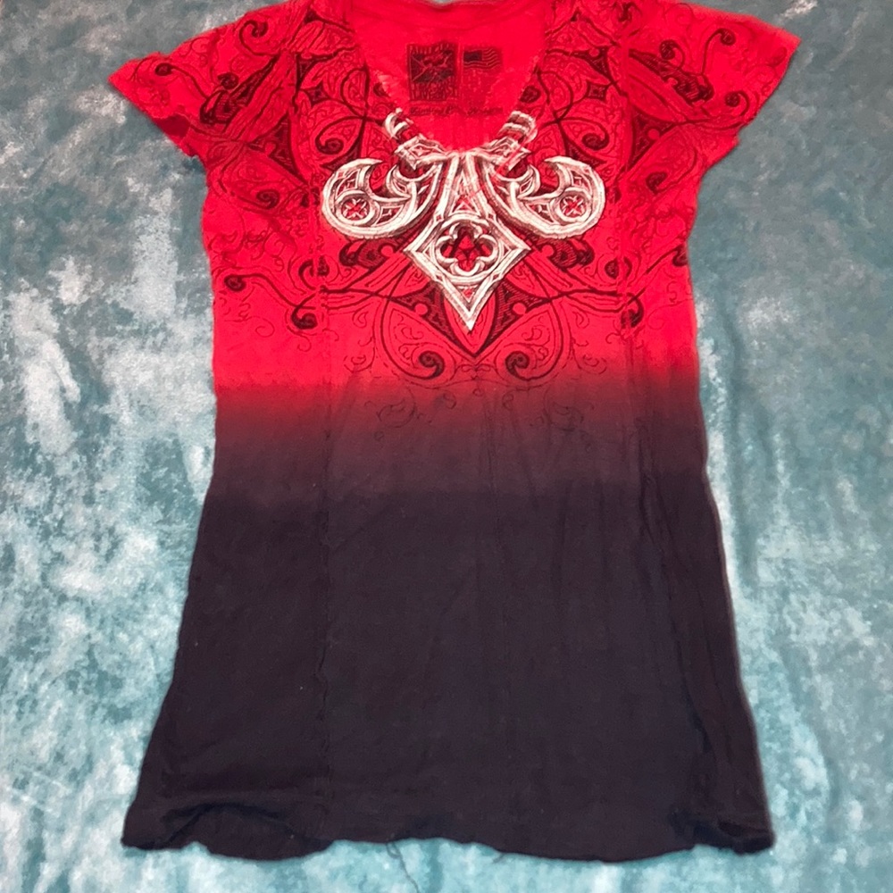 Affliction Gradient Limited Edition Archives Red … - image 1